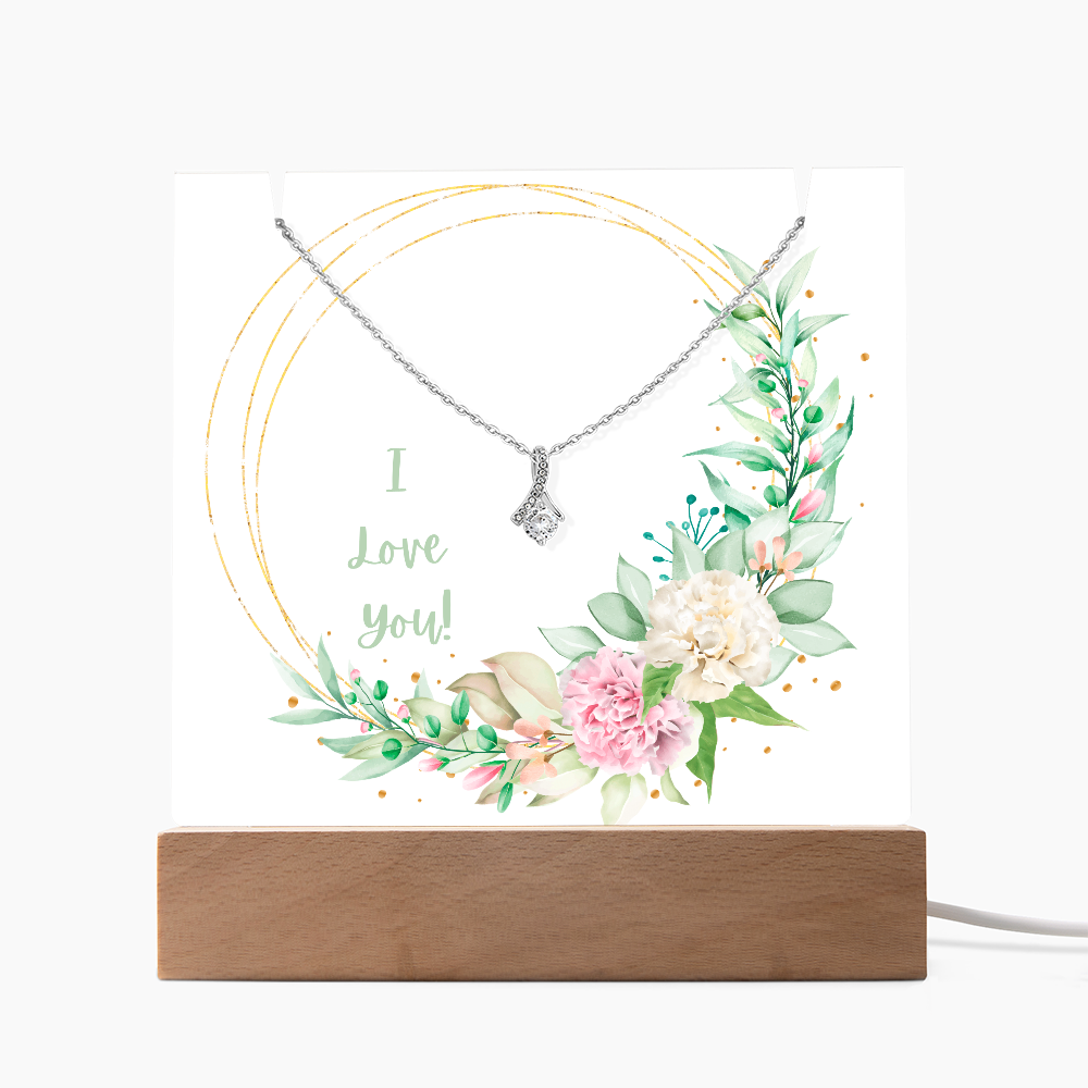 Keepsake Acrylic Frame for Beautiful Necklace
