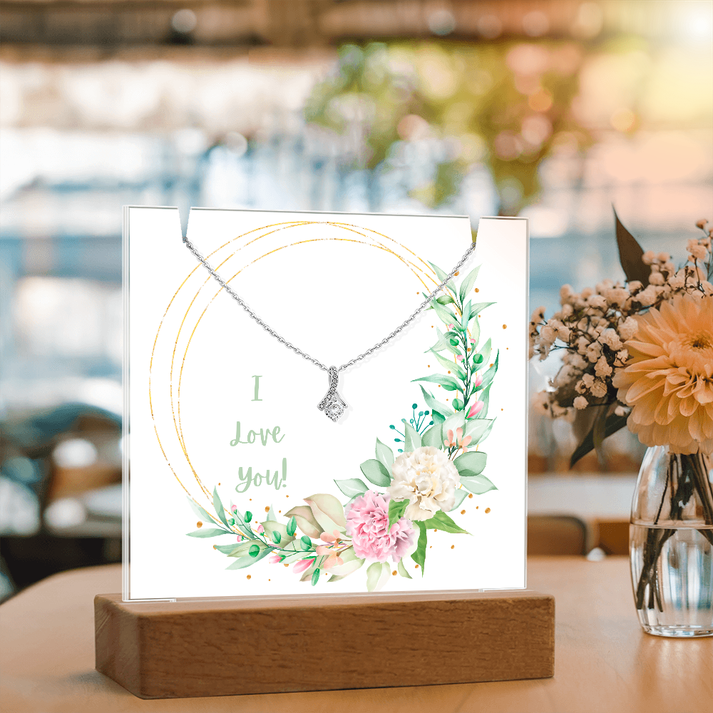 Keepsake Acrylic Frame for Beautiful Necklace