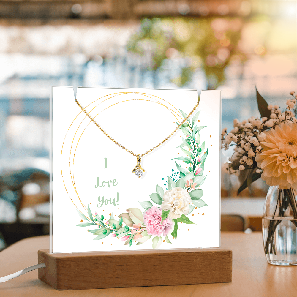 Keepsake Acrylic Frame for Beautiful Necklace